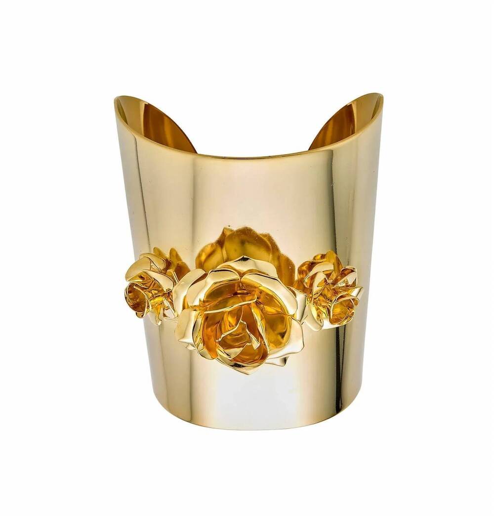 NEW EPONA VALLEY women's field of roses cuff in 14k gold
